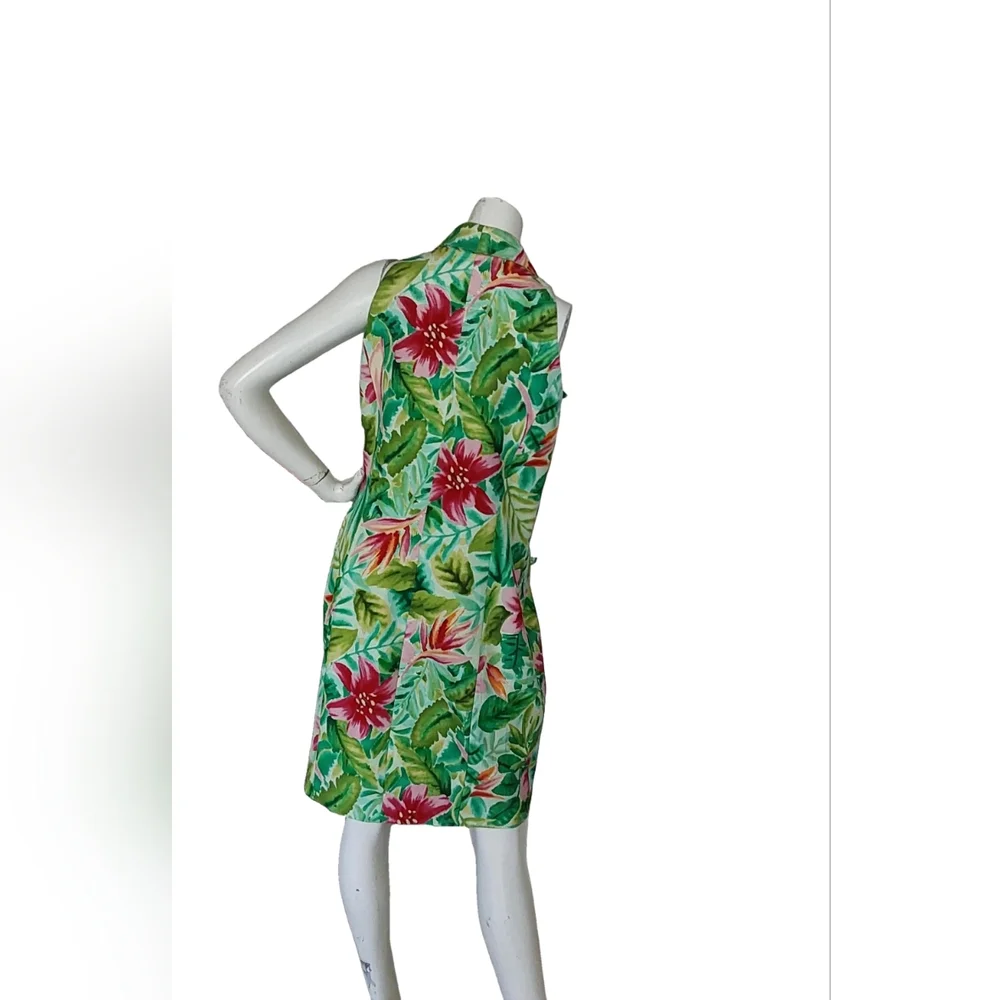 Kay Unger‎ Tropical Floral Sleveless Dress Size 12